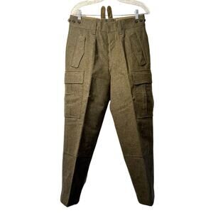 WWII Military Field Pants 32" Waist WILH. SCHWARZ Konradsreuth Authentic Rare